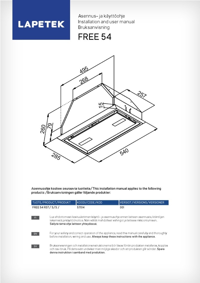 Lapetek FREE 54 Installation and user manual