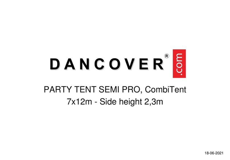 Dancover CombiTent PARTY TENT SEMI PRO User manual