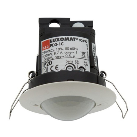 B.E.G. LUXOMAT PD3-1C Installation and operating instruction