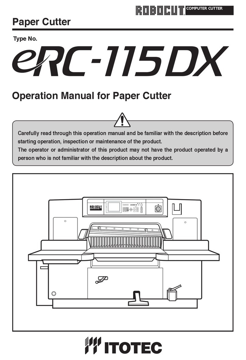 Itotec ROBOCUT eRC-1150DX Operation manual