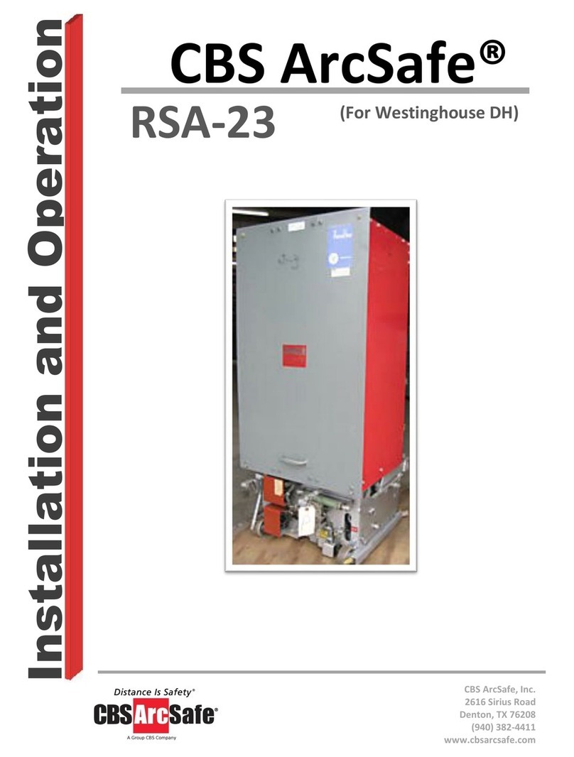 CBS ArcSafe RSA-23 Installation and operation