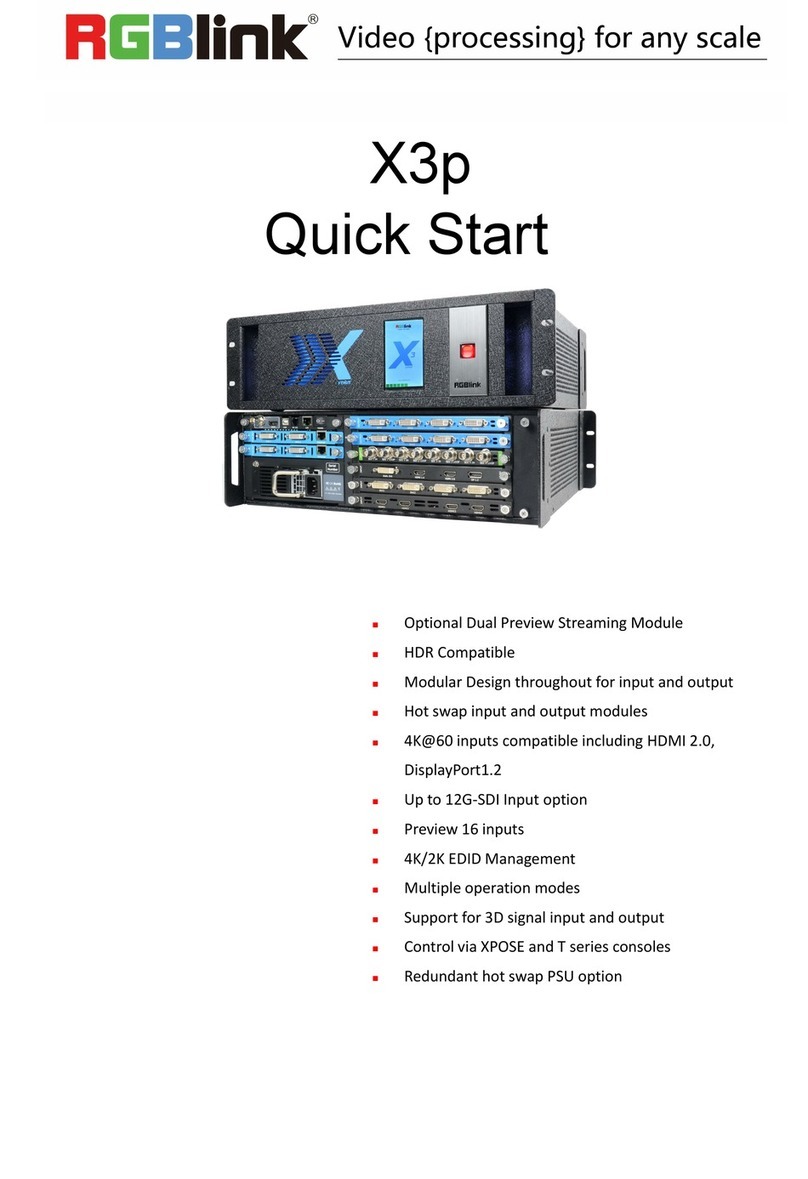 RGBlink X3p User manual