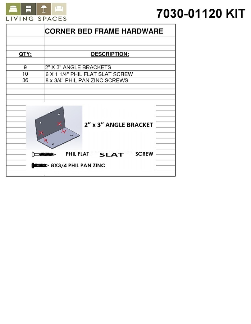 Living Spaces 4249/4250 User manual
