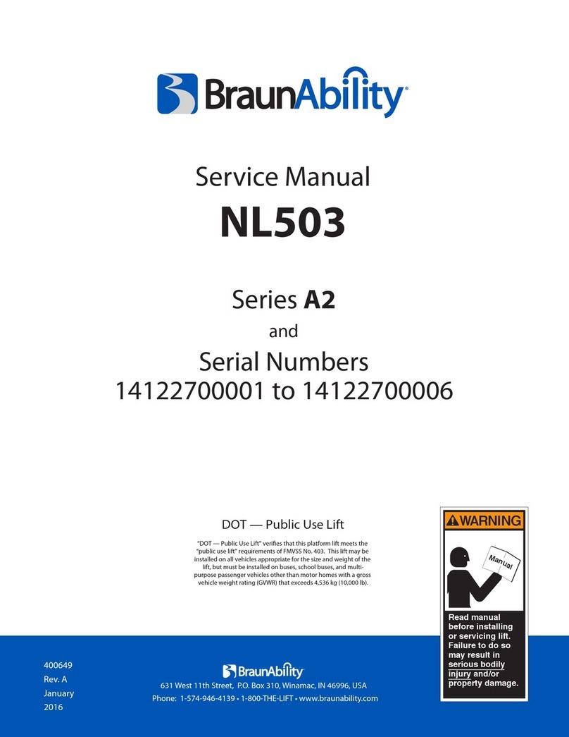 BraunAbility A2 Series User manual