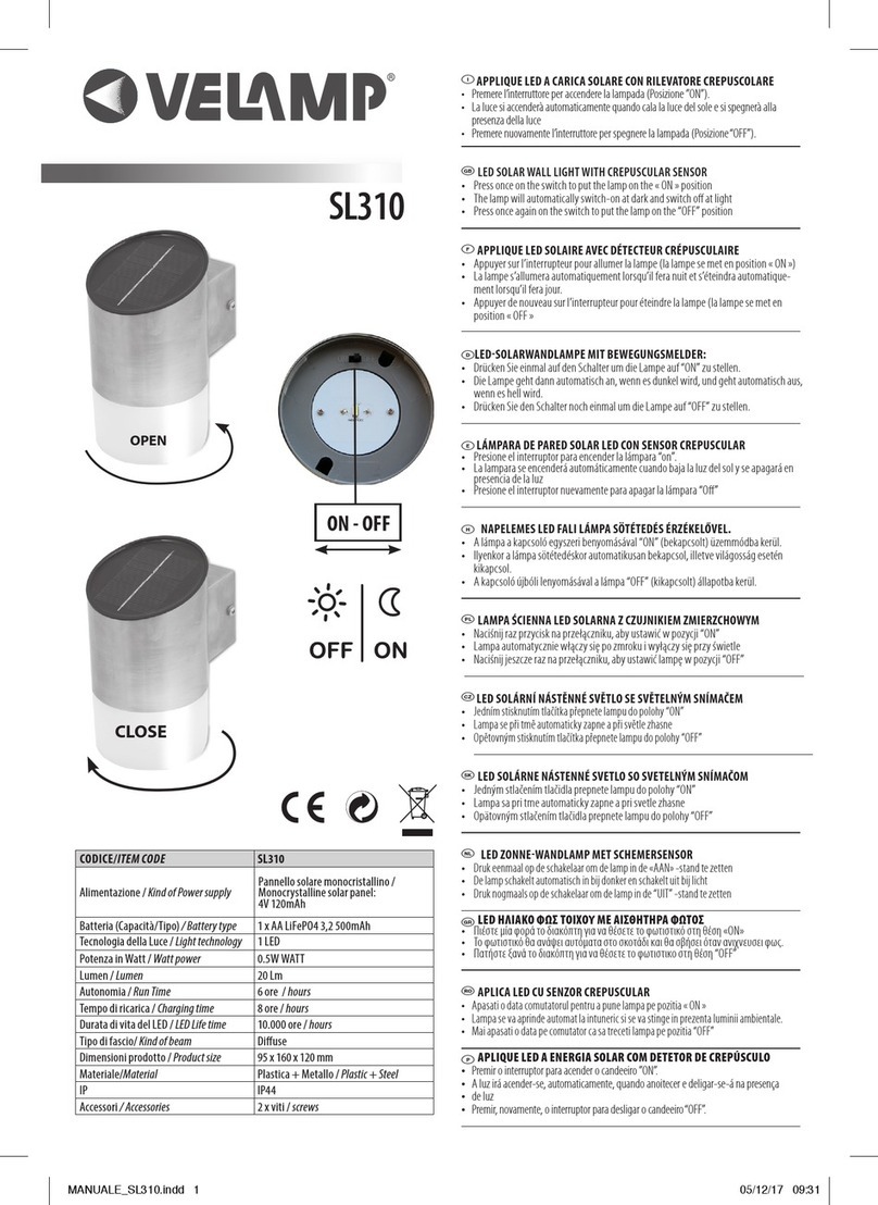 VELAMP SL310 User manual