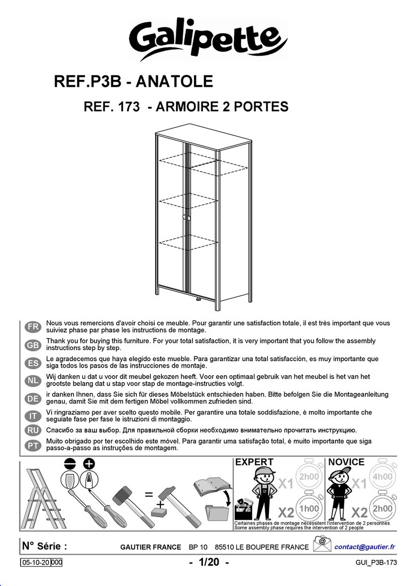 Galipette ANATOLE P3B 173 Assembly instructions Galipette ANATOLE P3B 173 Assembly instructions