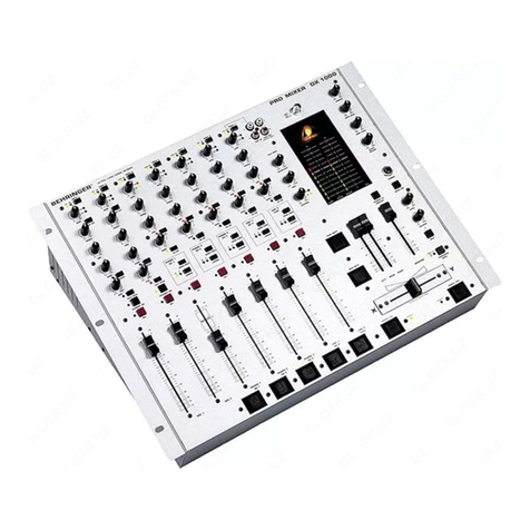 Behringer PRO MIXER DX1000 User manual