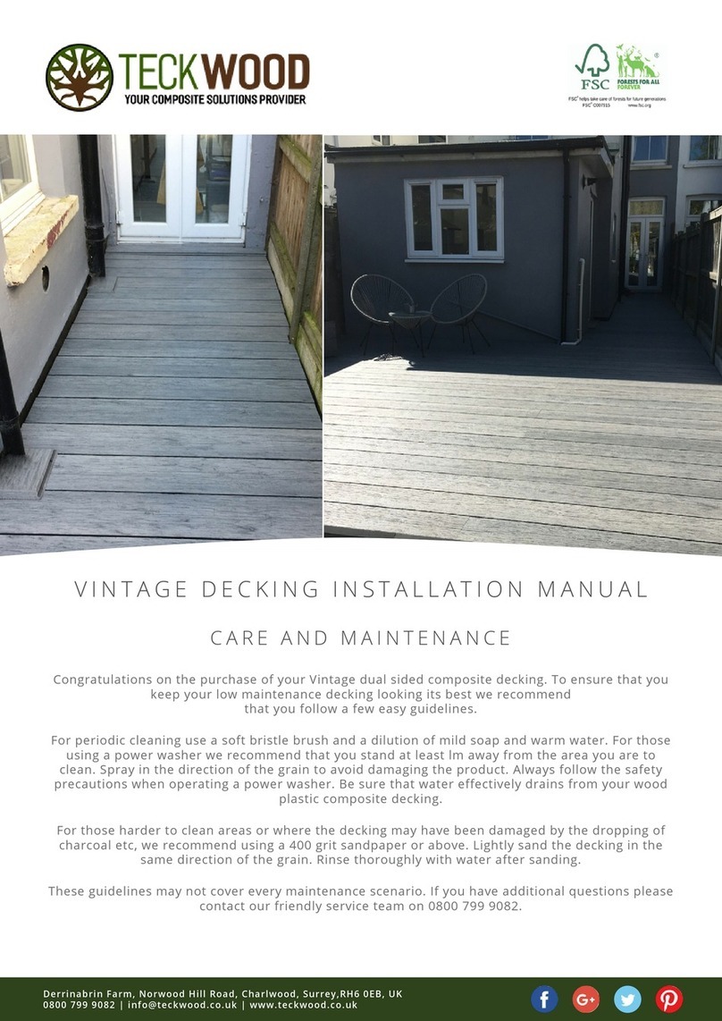 TECHWOOD VINTAGE DECKING installation manual