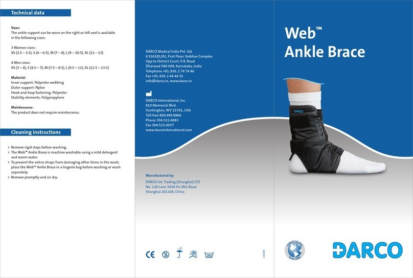 Darco Web Ankle Brace User manual