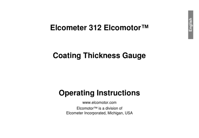 Elcometer Elcomotor 312 User manual Elcometer Elcomotor 312 User manual