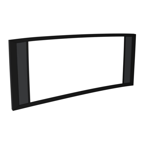 Screen Research TheaterCurved Reference X-Mask T-XLR3 installation manual