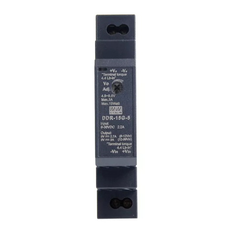 Meanwell DDR-15G-3.3 installation manual