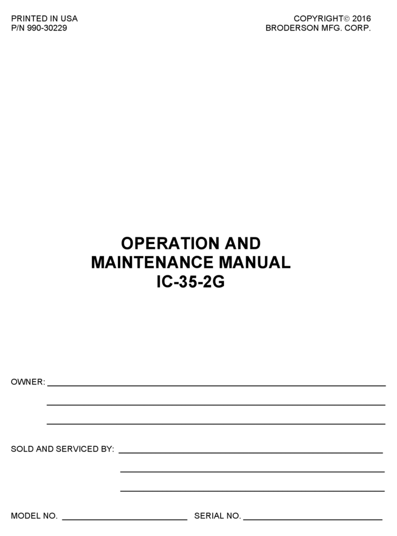 Broderson IC-35-2G Operation and maintenance manual