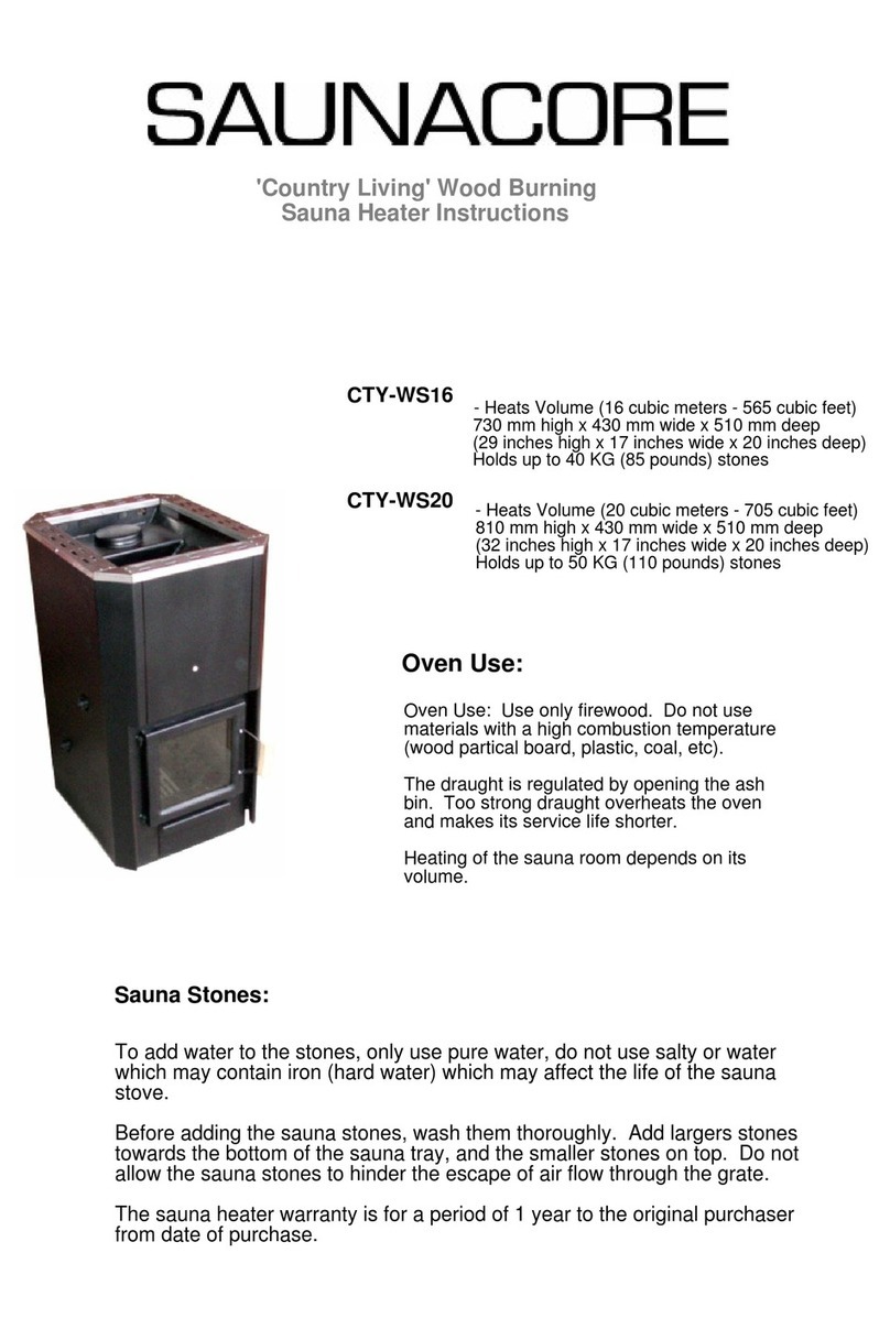 Saunacore CTY-WS16 instructions Saunacore CTY-WS16 instructions