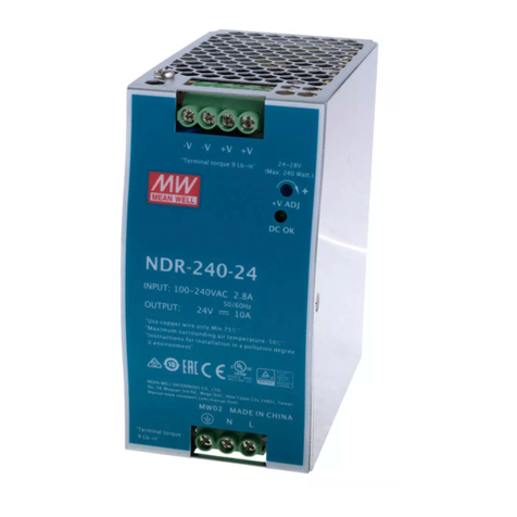 Meanwell NDR-240 Series installation manual