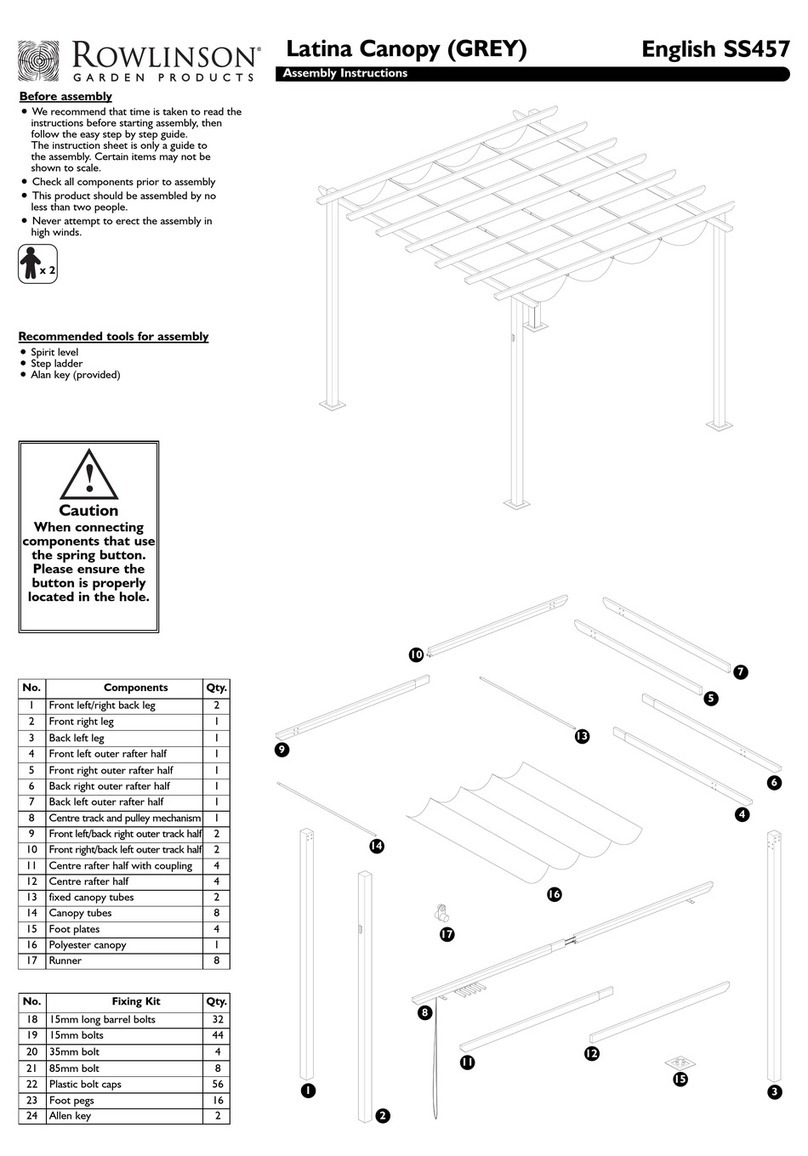 Rowlinson Garden Products SS457 Assembly instructions Rowlinson Garden Products SS457 Assembly instructions