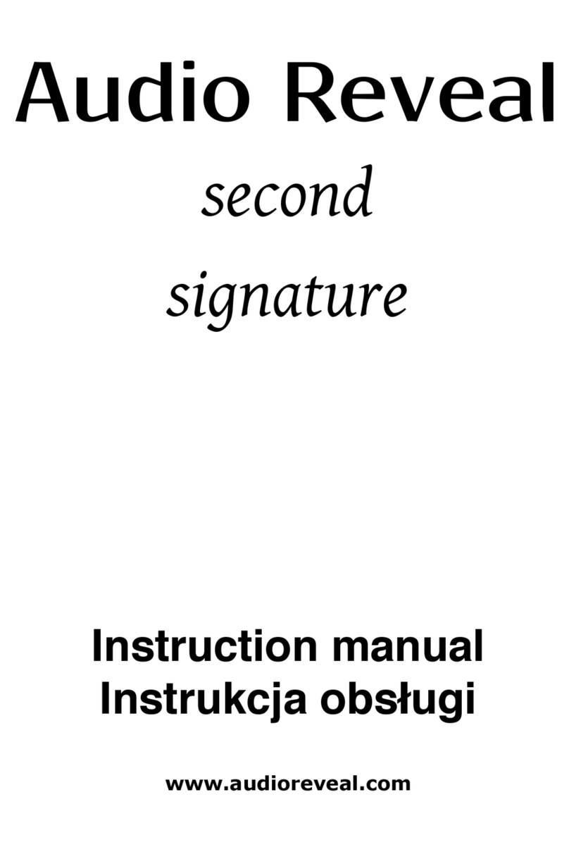 Audio Reveal second signature User manual