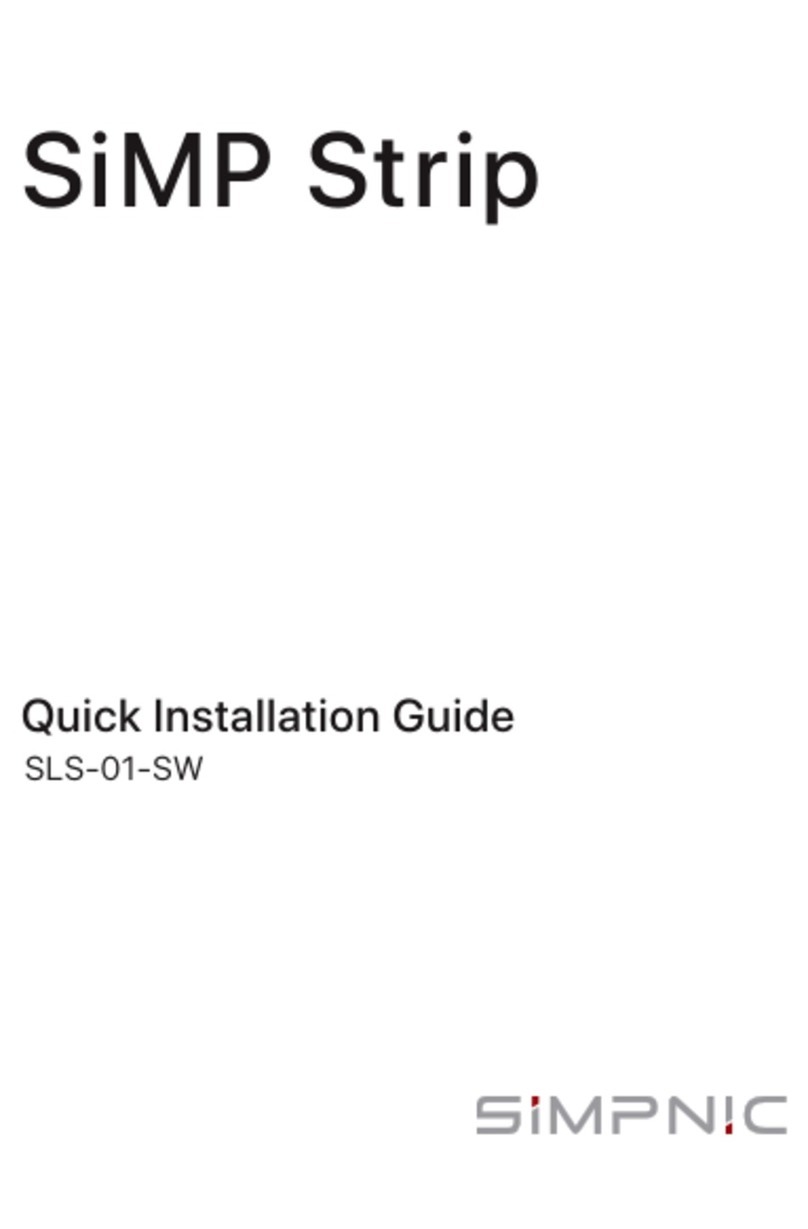 Simpnic SiMP Strip Quick installation guide Simpnic SiMP Strip Quick installation guide