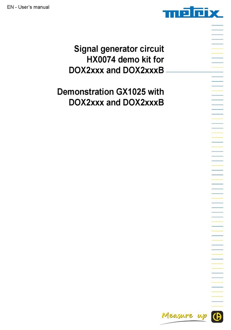 Chauvin Arnoux metrix HX0074 user manual