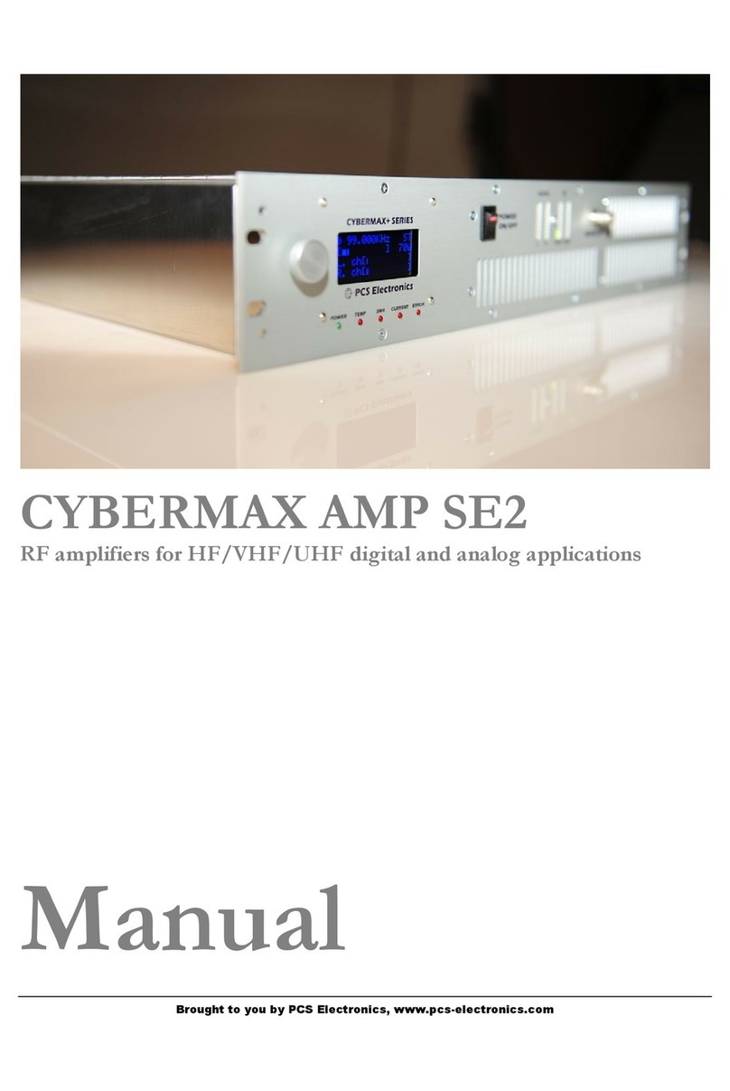 PCS Electronics CYBERMAX AMP SE2 manual