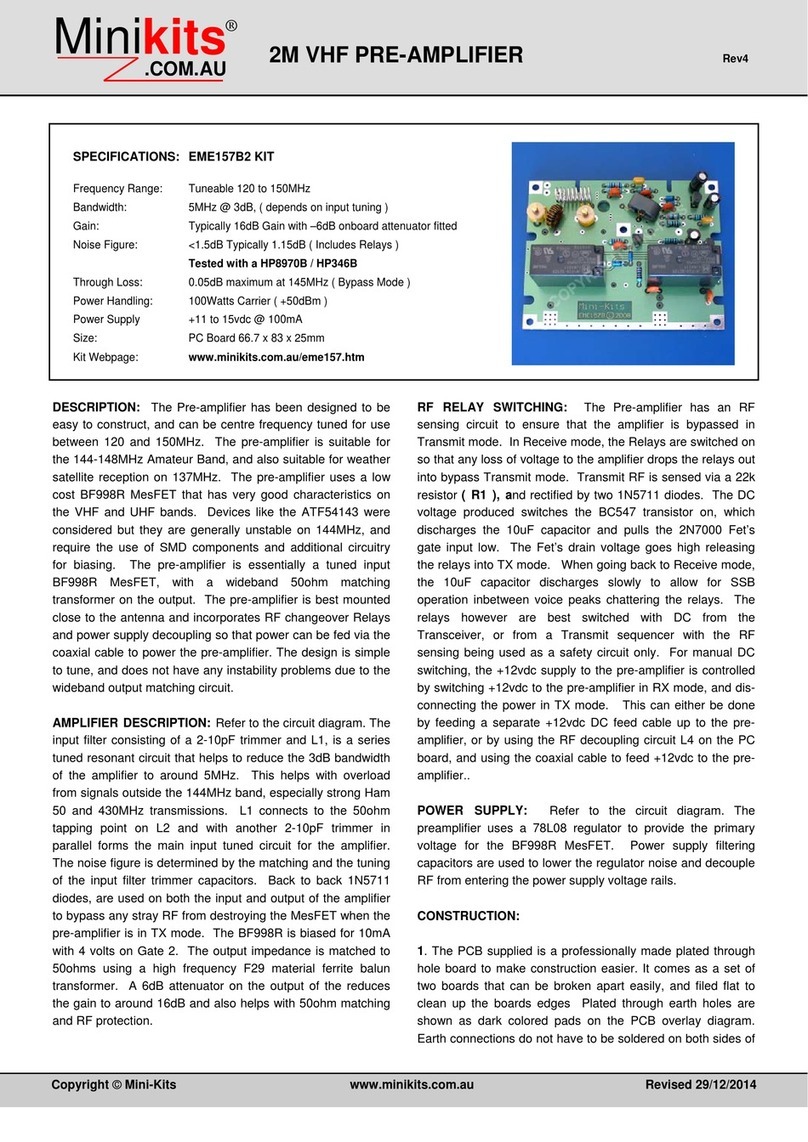 Minikits EME157B2 manual