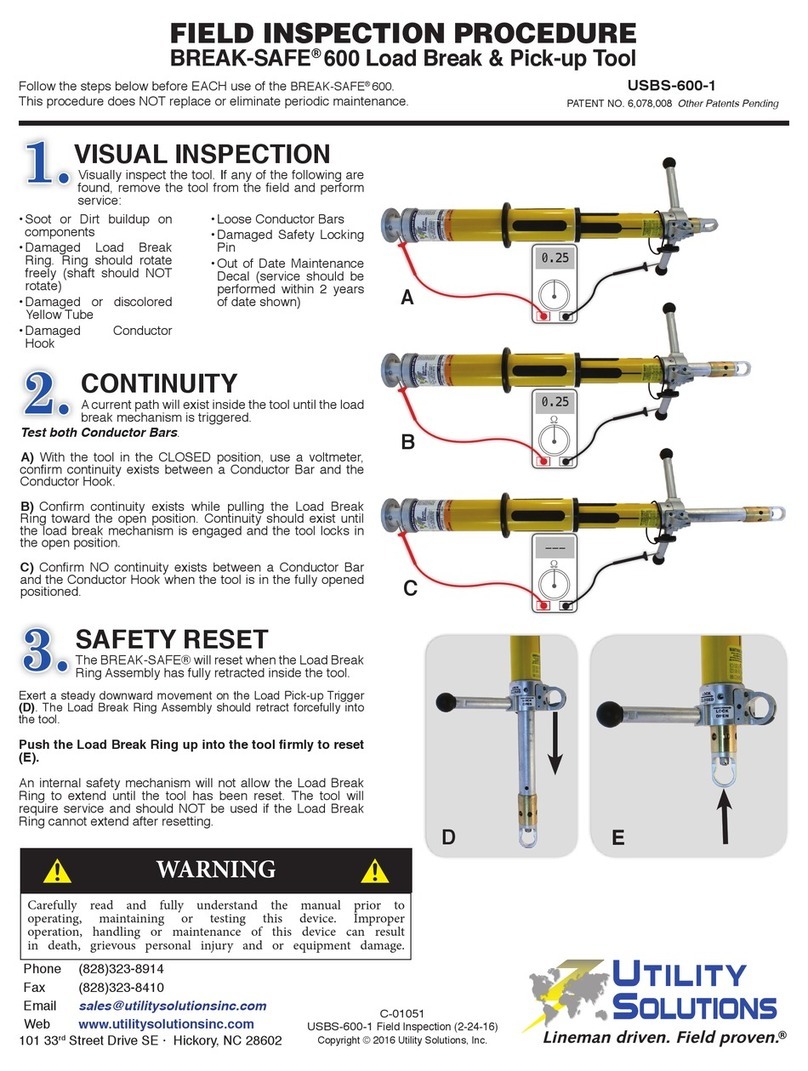 Utility Solutions BREAK-SAFE 600 FIELD INSPECTION PROCEDURE
