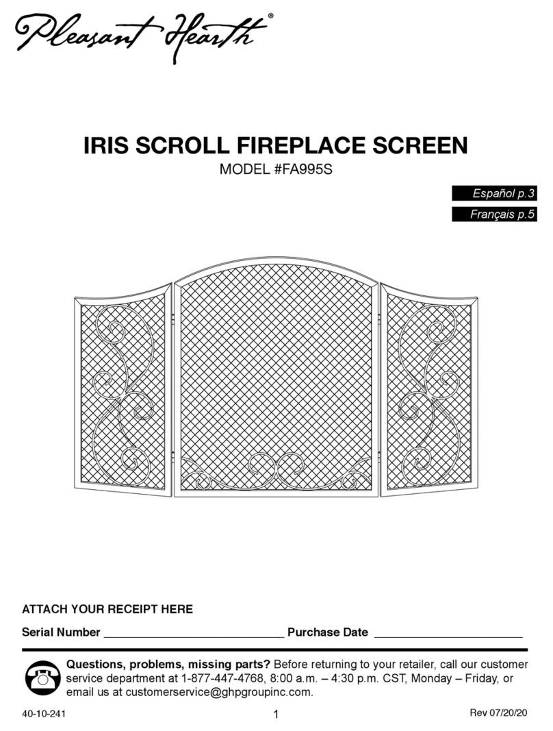 pleasant hearth IRIS SCROLL quick start guide