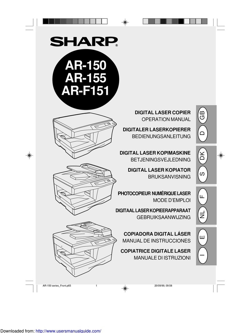 Sharp AR-150 SERIES User manual
