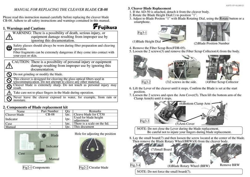 Fujikura CB-08 quick start guide