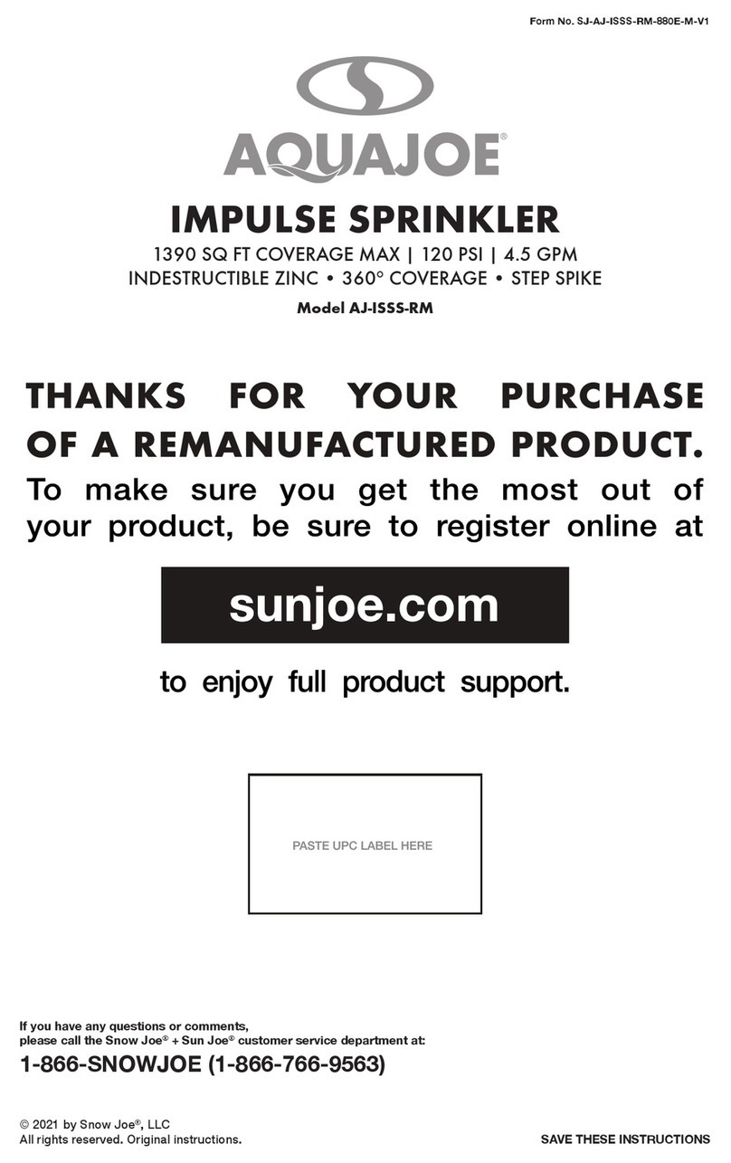 AQUAJOE AJ-ISSS-RM User manual