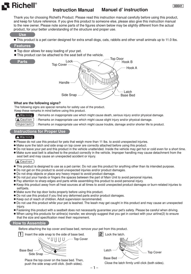 Richell 80041 User manual