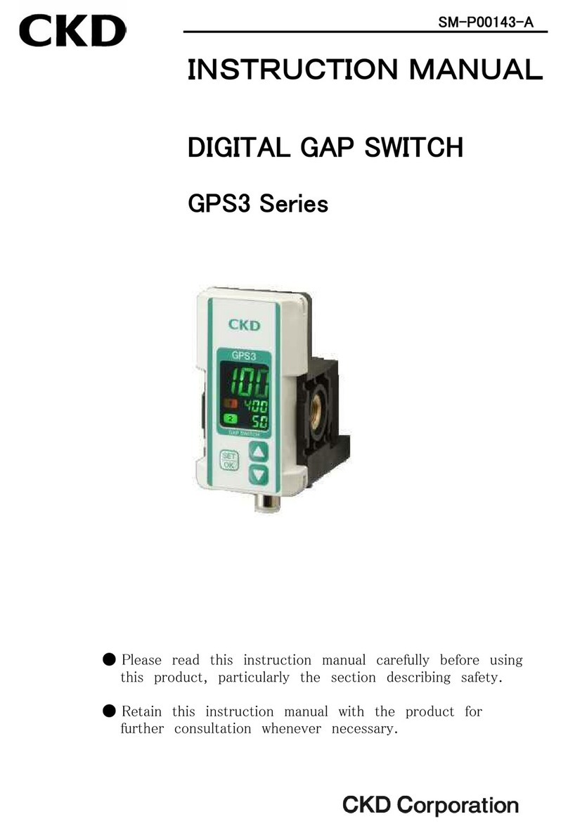 CKD GPS3 Series instruction manual