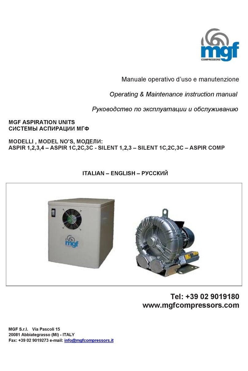 MGF ASPIR 1 Operating & maintenance instruction manual MGF ASPIR 1 Operating & maintenance instruction manual