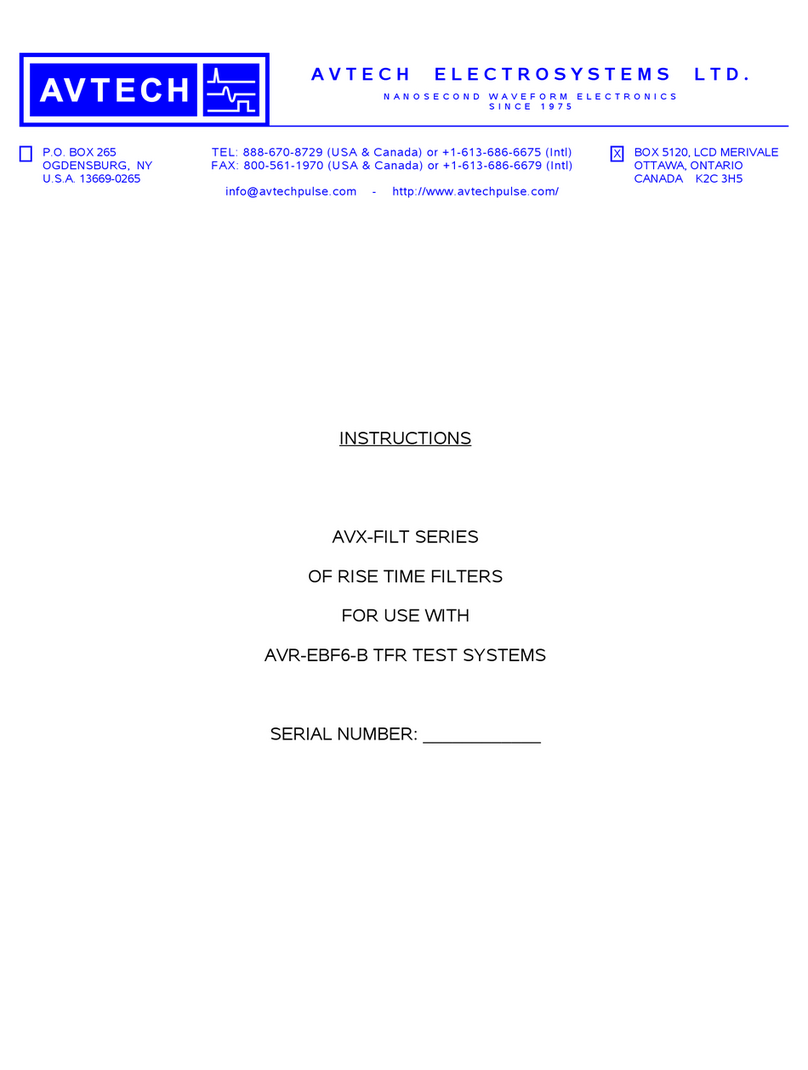 Avtech AVX-FILT Series instructions