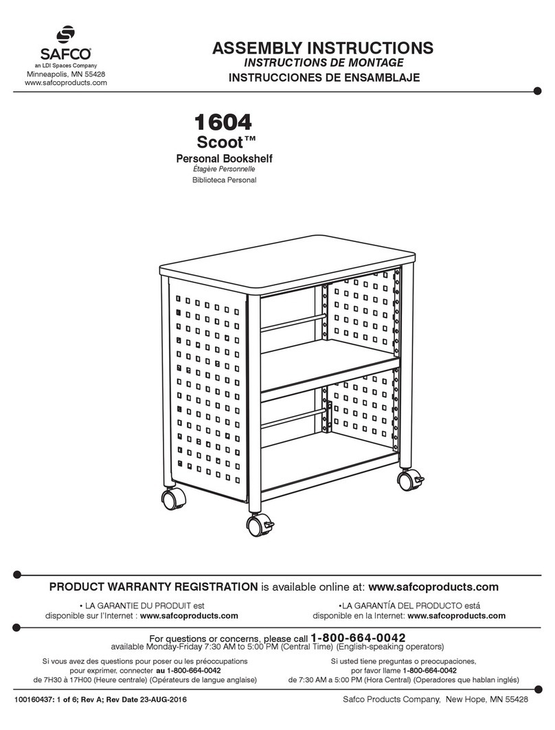 LDI Spaces SAFCO Scoot 1604 User manual