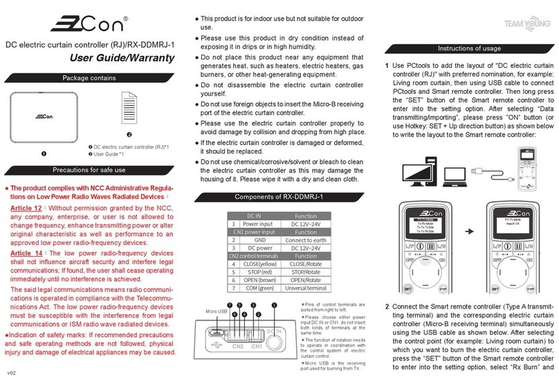 Team Young EZCon RX-DDMRJ-1 User guide & warranty