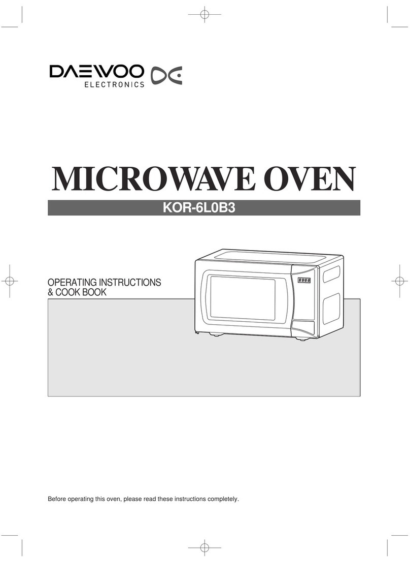 DAEWOO ELECTRONICS KOR-6L0B3 Assembly Instructions DAEWOO ELECTRONICS KOR-6L0B3 Assembly Instructions