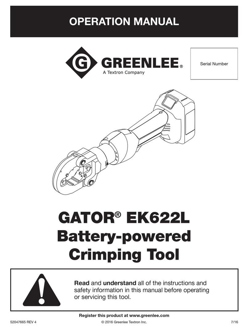 Textron Greenlee GATOR EK622L User manual