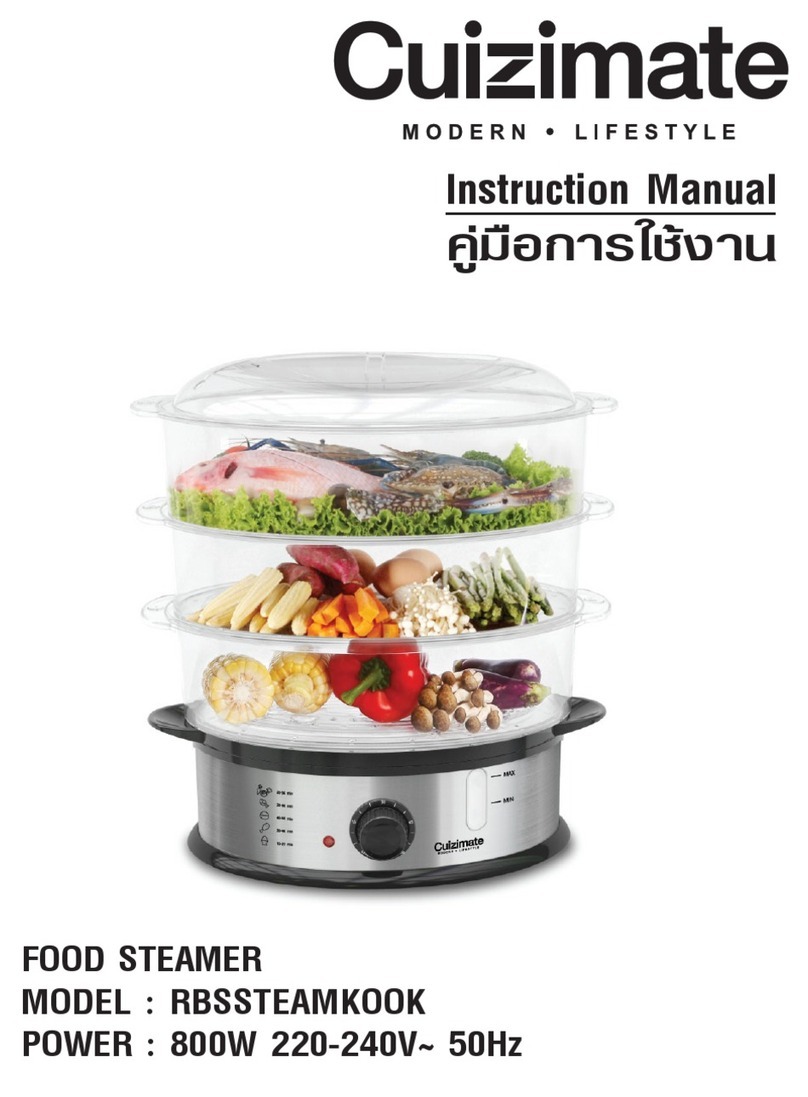 Cuizimate RBSSTEAMKOOK instruction manual