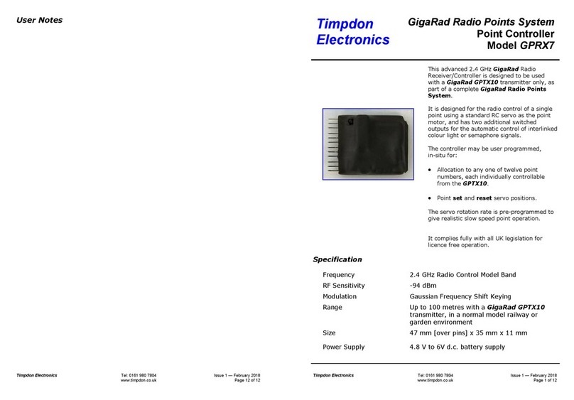 Timpdon Electronics GPRX7 User manual