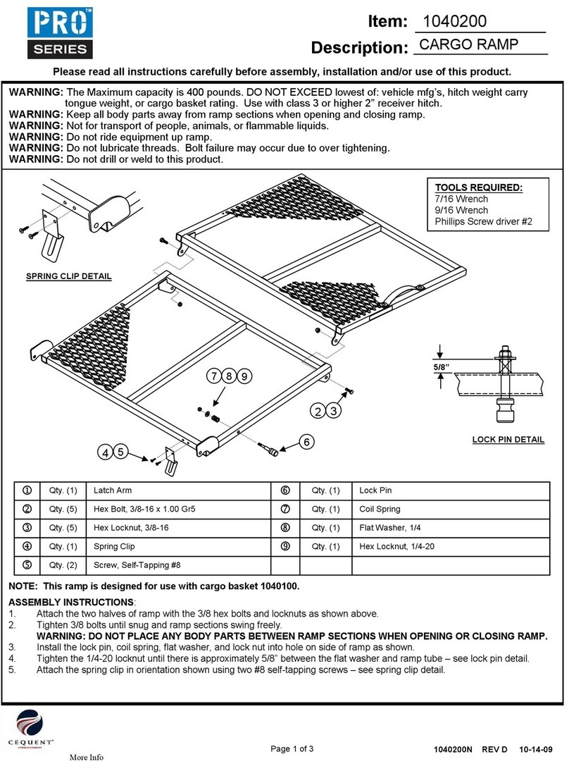 Cequent PRO Series instructions