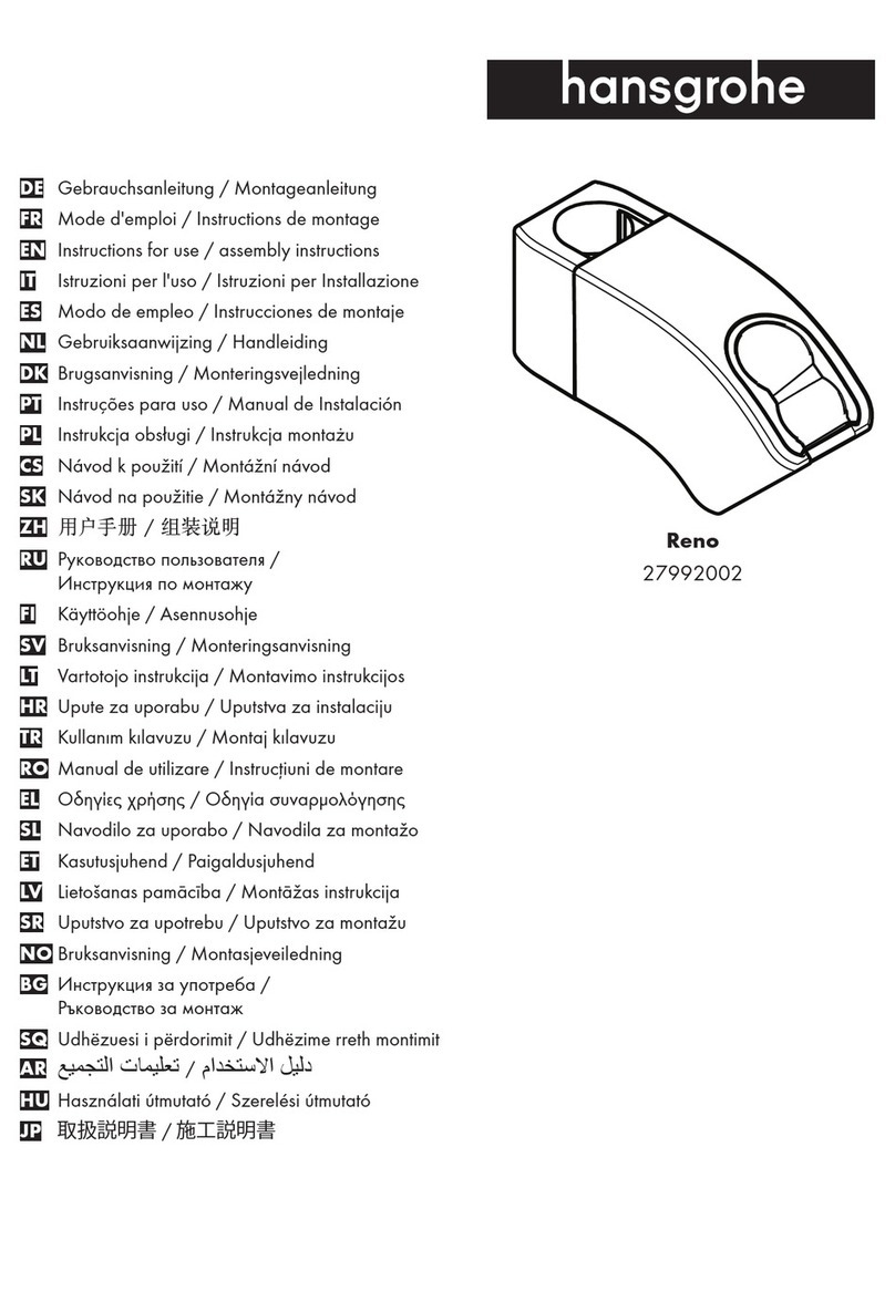Hans Grohe Reno 27992002 Instructions for use/assembly instructions