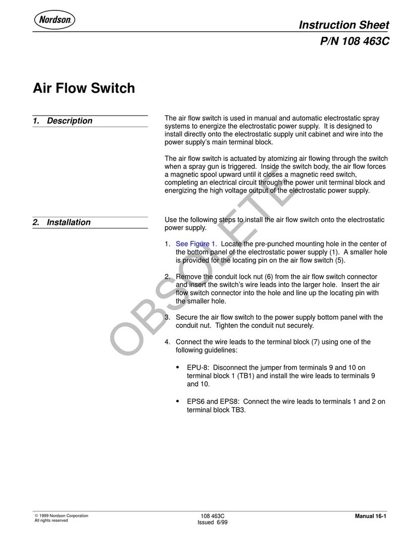 Nordson 108 463C instruction sheet