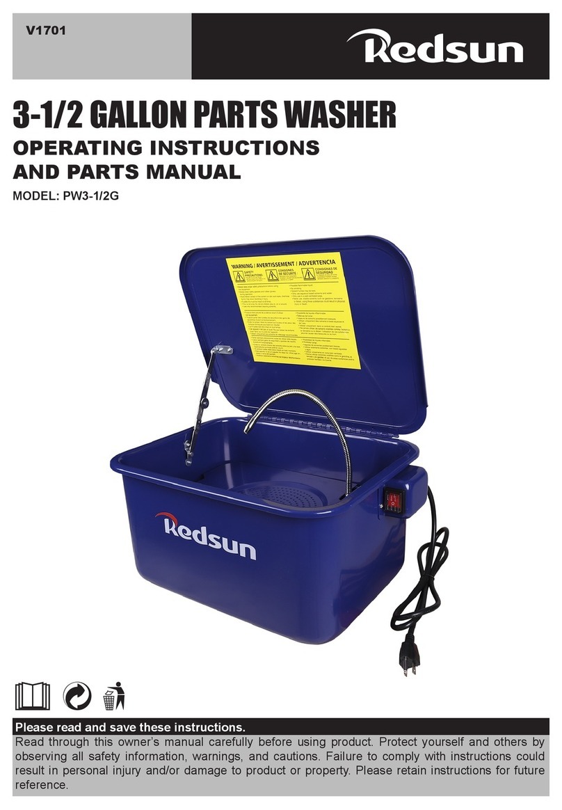 Redsun PW3-1/2G Operating instructions and parts manual