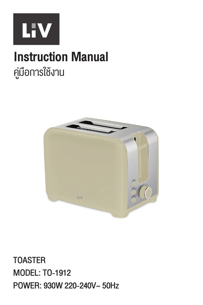 LIV LIVRBSTOASTER instruction manual