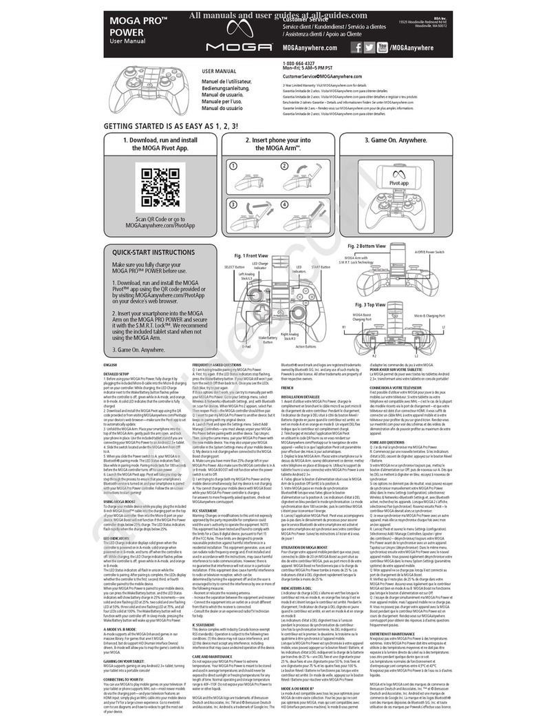 BDA MOGA PRO POWER user manual