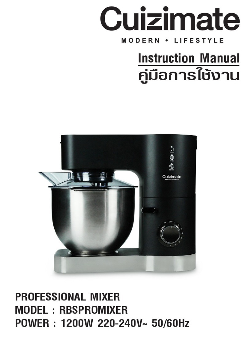 Cuizimate RBSPROMIXER instruction manual