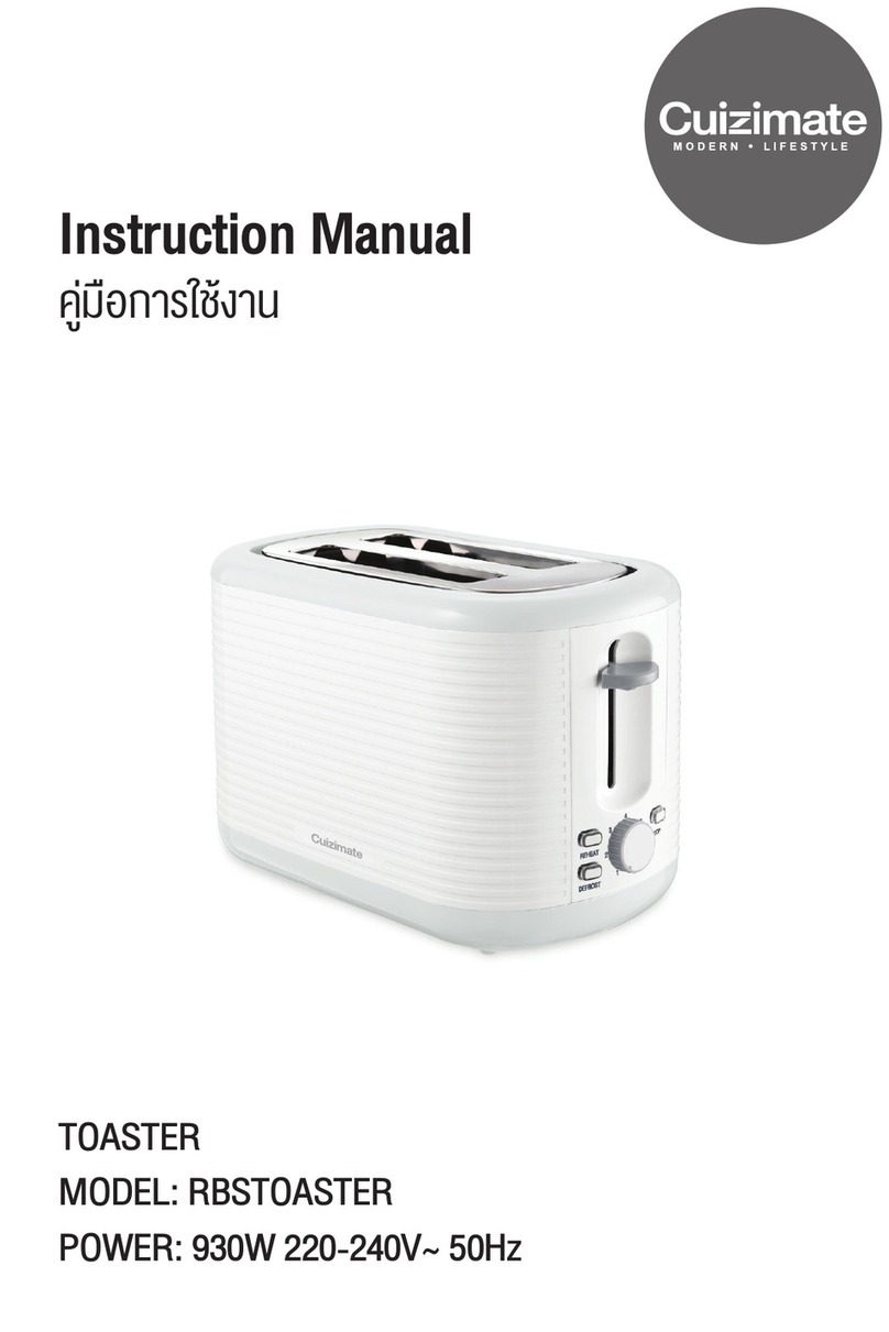 Cuizimate RBSTOASTER instruction manual