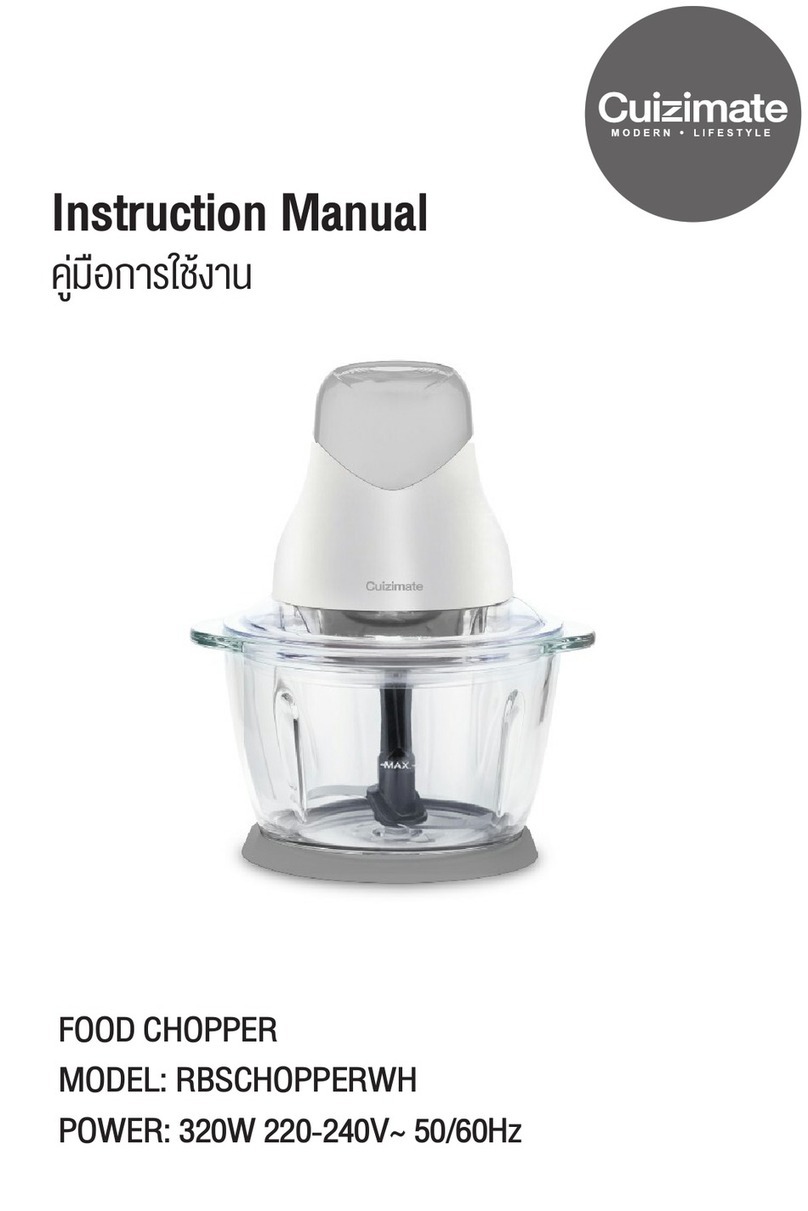 Cuizimate RBSCHOPPERWH instruction manual