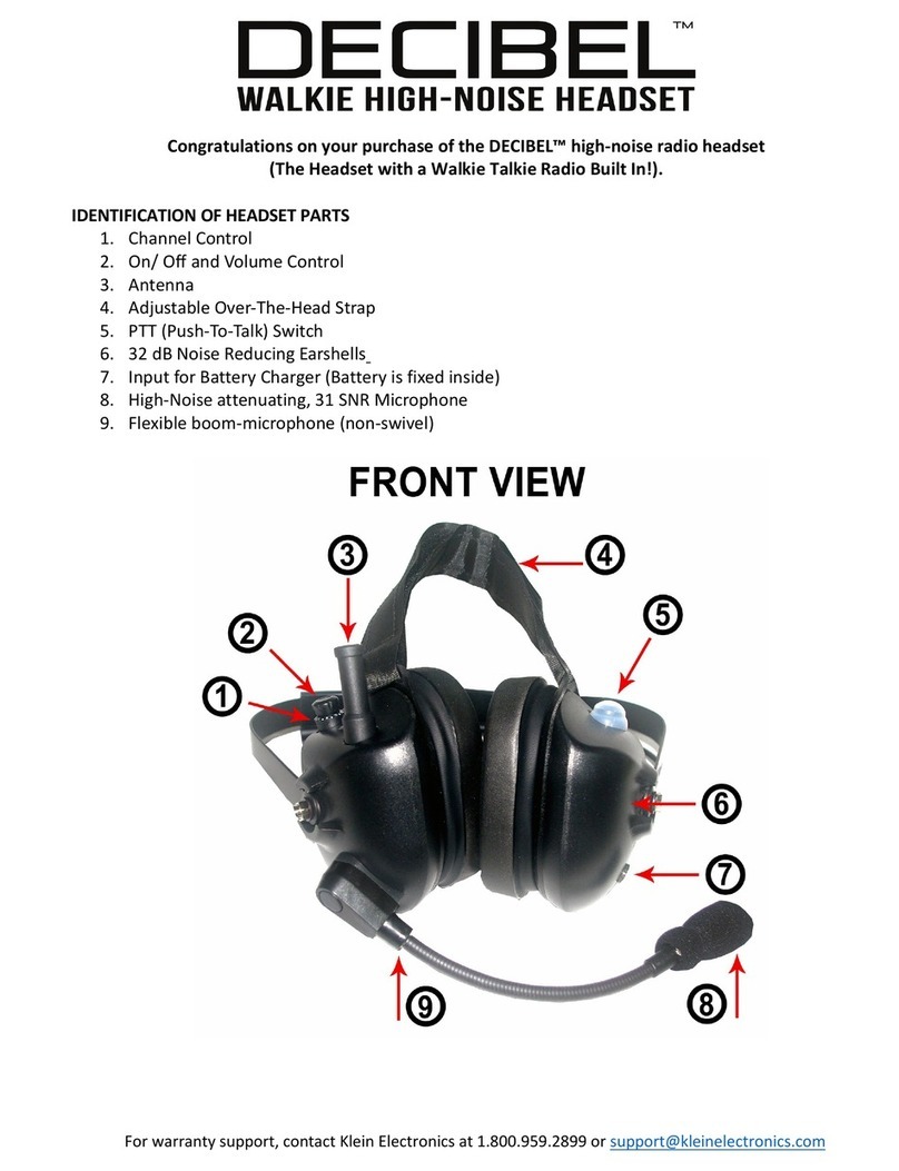 Klein Electronics DECIBEL quick start guide
